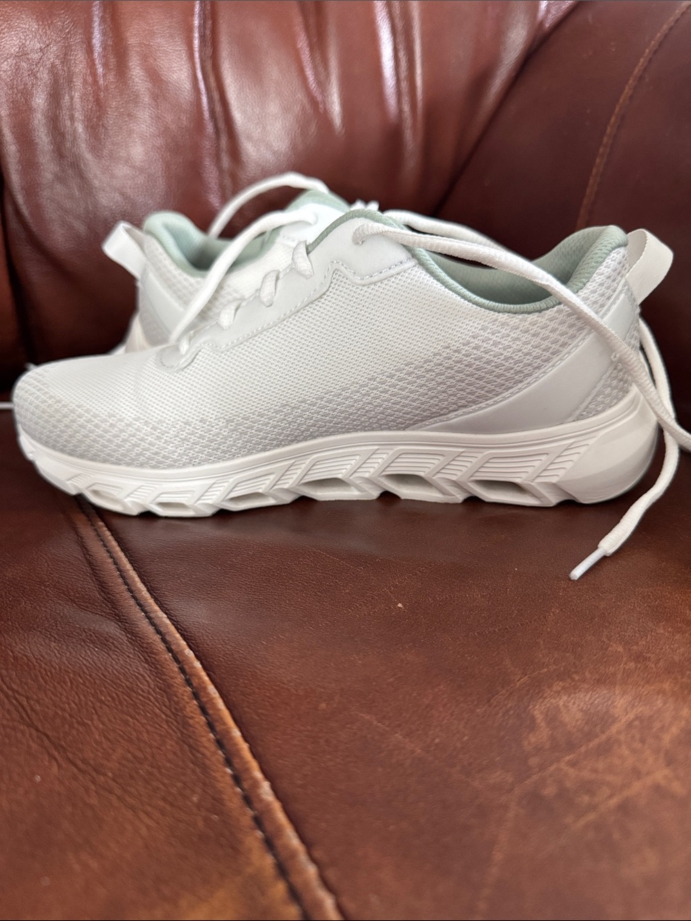Lightweight White Women’s Athletic Sneakers by - Picture 2 of 3